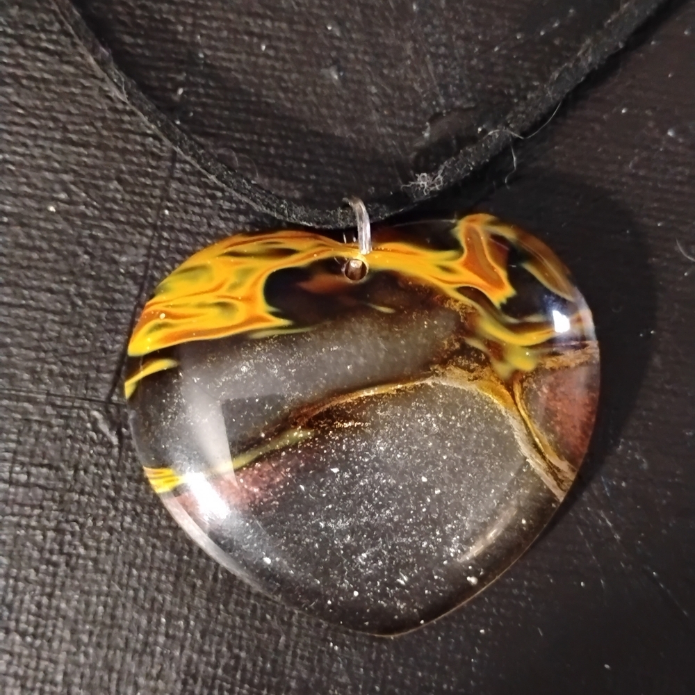 Heart Of Fire Volcanic Cherry Quartz Pendant